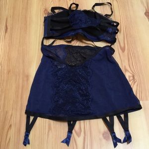 Victoria's Secret Intimates & Sleepwear - Stunning Blue and Black Fitted Lingerie Victoria's Secret Intimates & Sleepwear - Stunning Blue and Black Fitted Lingerie